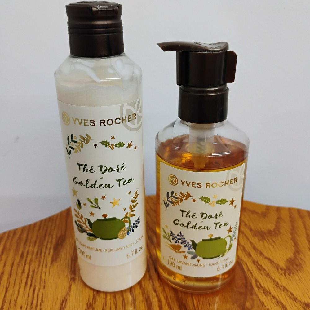 Yves Rocher The‎ Dore Golden Tea Perfumed Body Lotion Hand Soap Set